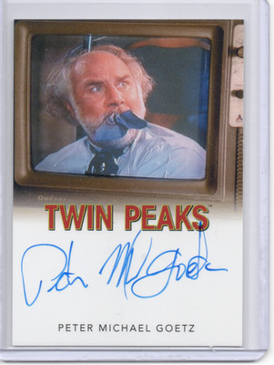 Twin Peaks The Log Lady Chronicles Peter Michael Goetz Classic autograph card