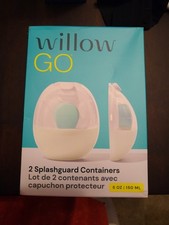 UNUSED NEW IN BOX Willow Go 5 oz Splashguard Containers Set Of 2