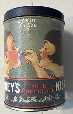 Hershey's Chocolate Tin Can A Kiss For You