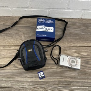 CANON POWERSHOT ELPH 180 8x ZOOM DIGITAL CAMERA With  2 Batteries Tested