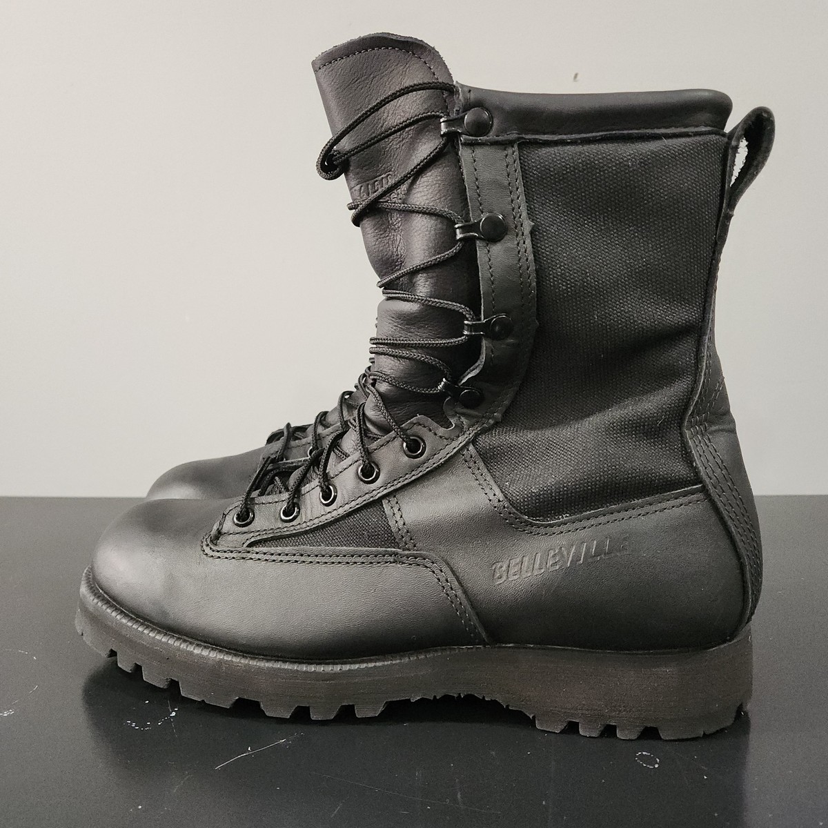 BELLEVILLE Black Leather TACTICAL Boot DAAK60-97-D-9301 GORE TEX