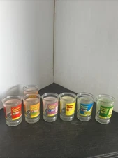 Complete Set Of 6 + extra #2 Welch's Jelly Glass Curious George Cartoon