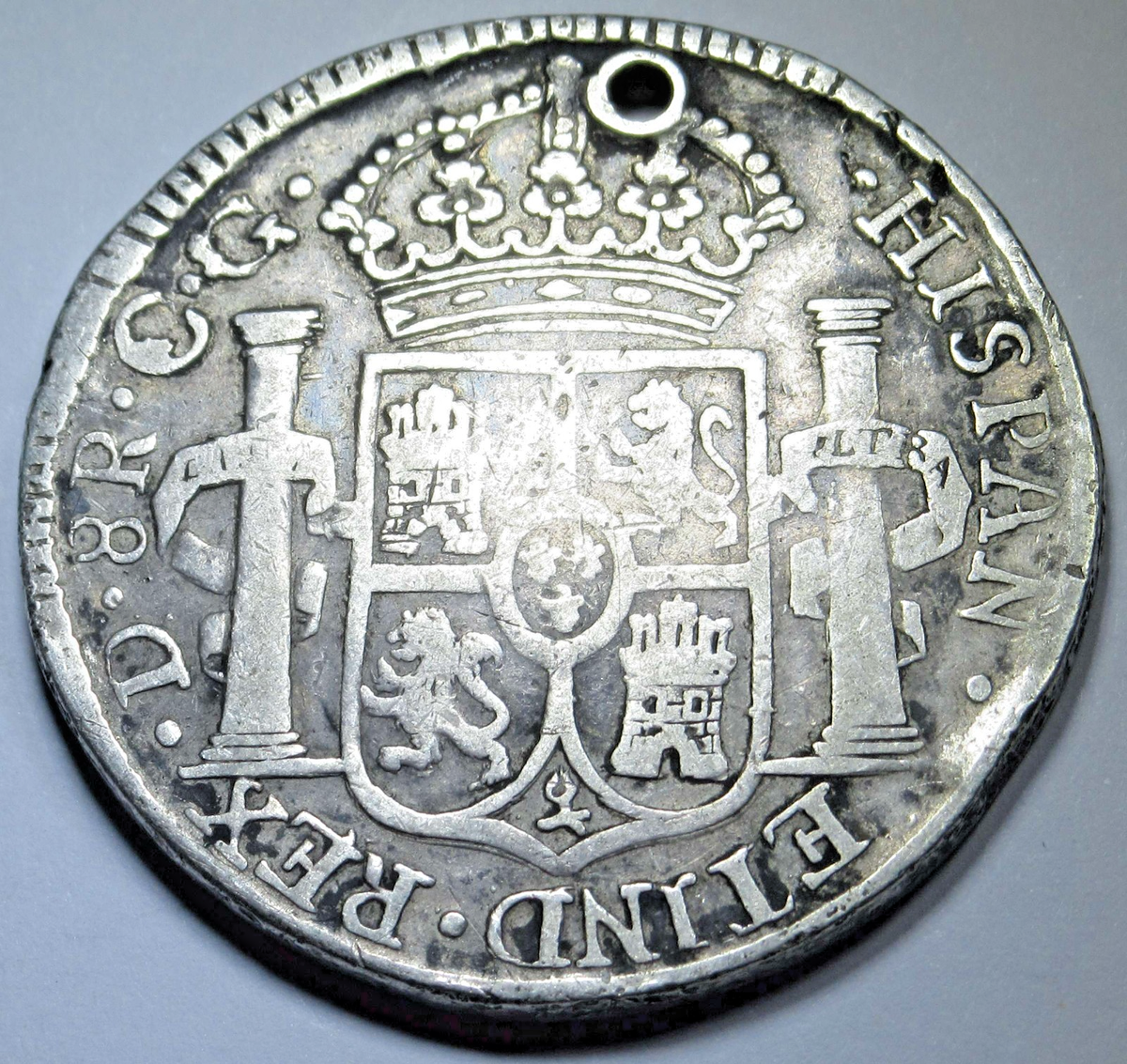 1821-CG Durango Mexico Silver 8 Reales Spanish Colonial Dollar