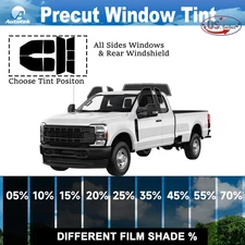 PreCut 2Ply Window Tint Film Kit For 2017-2025 Ford F250/F550 Super Cab