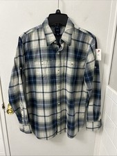 Gap Kids Oxford Shirt Boys XXL 14-16 Blue Plaid Button Down Long Sleeve NWT