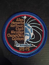 NASA Space Shuttle COLUMBIA 3" Patch STS-75 1996 ALLEN HOROWITZ HOFFMAN GULDONI+