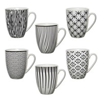 Kaffee Tassen Becher Pott 6Er Set Tee Mug GroßE Kaffeetassen Kaffeebecher Xxl