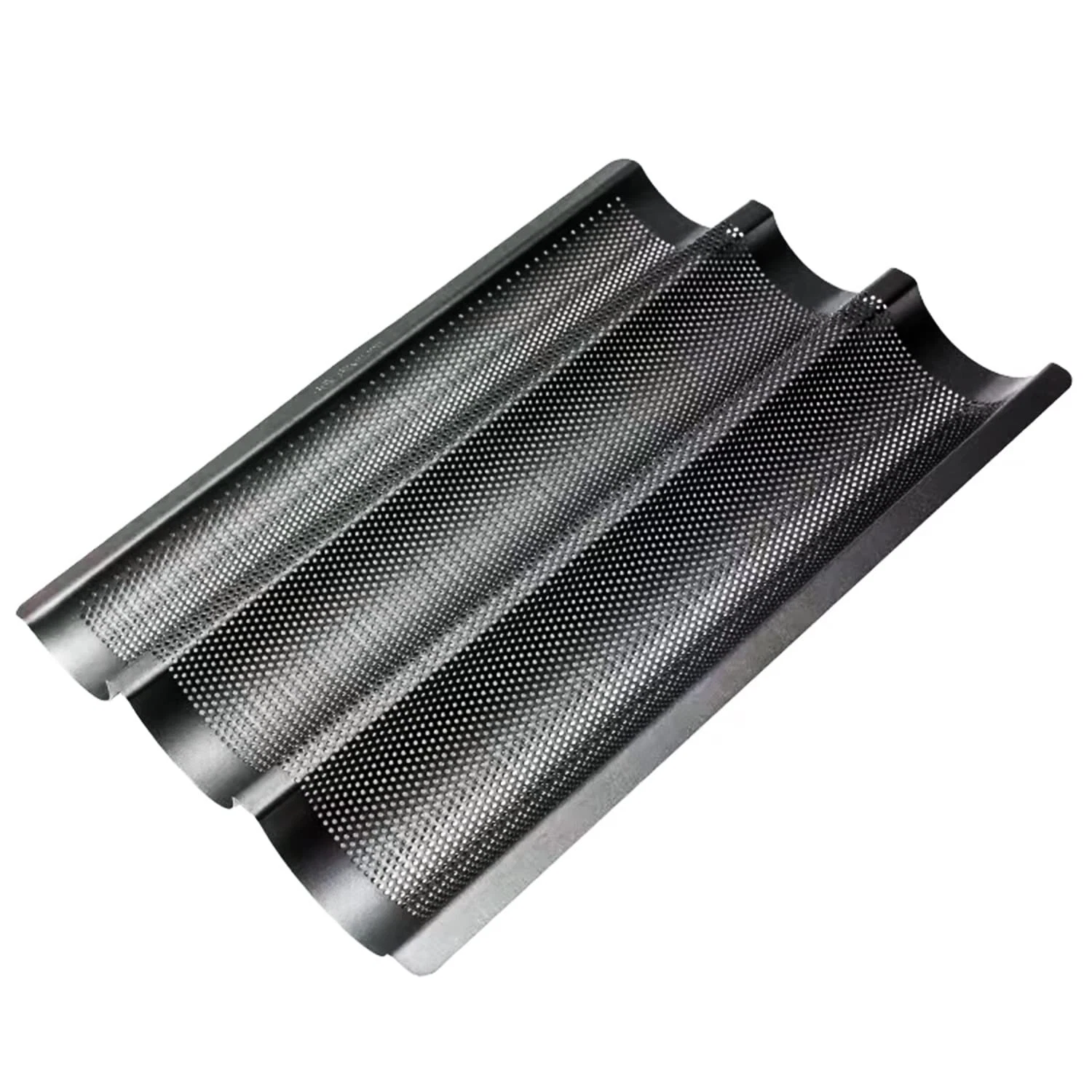 3 Loaves Non Stick Baguette Bread Pan Perforated French Bread Baking Pan
