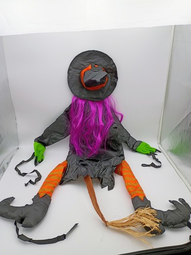 Bruja que choca contra el árbol para decoraciones de Halloween accesorios de bruja voladora al aire libre - Imagen 21 de 22