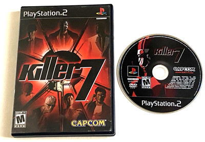 Killer 7 PS2 PlayStation 2 Game Disc Case Action Shooter Capcom Suda 51 Killer7