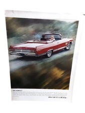 1964 Buick Wildcat Convertible Vintage Magazine Car Ad V8 Classic Auto