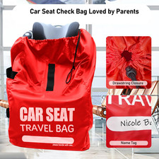 Car Seat Travel Bag for Airplane, Large Car Seat Bags for Air Travel, Carseat...