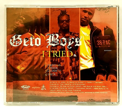 CD) Geto Boys – I Tried, Promo, Single, NM/NM, 4 Tracks, Rare. | eBay