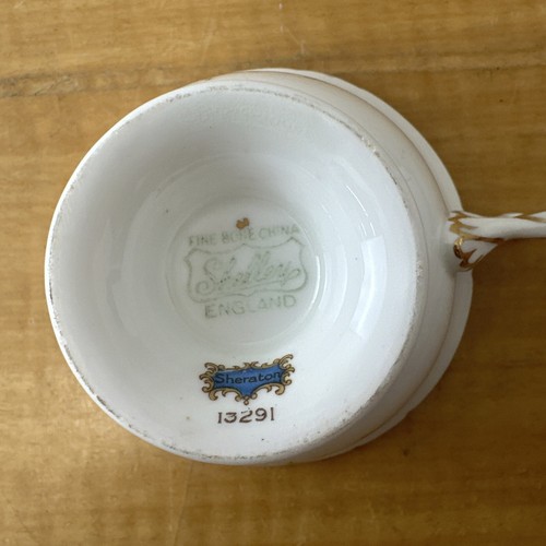 Shelley Cup And Saucer Fine Bone China 13291 Sheraton - Picture 7 of 8
