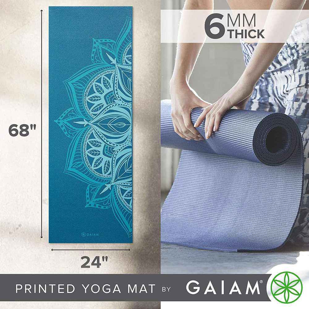 Premium 6mm Extra Thick Non-Slip Yoga Mat for Fitness & Exercise