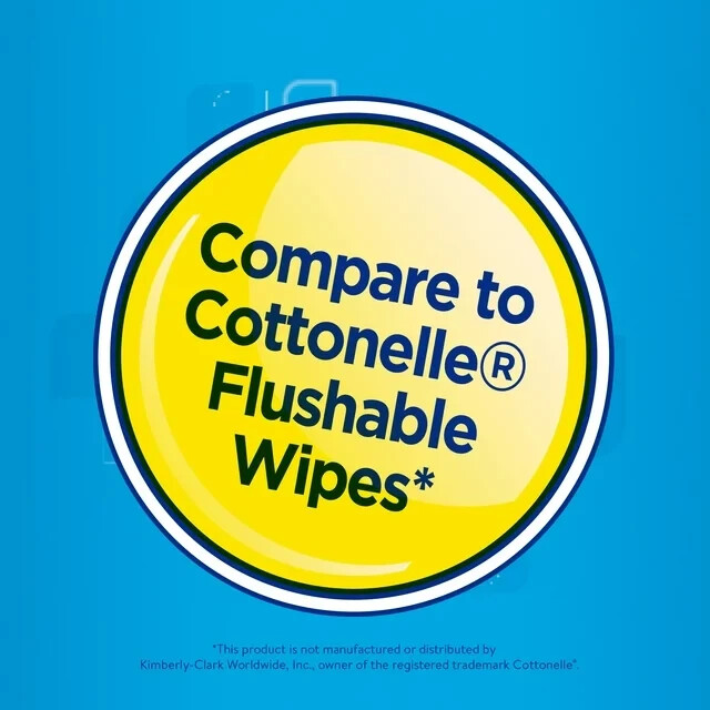 Equate Fresh Scent Flushable Wipes 5 Resealable Packs (240 Total Wipes