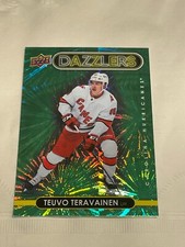 21-22 UD Series 1 Hockey Green Dazzlers DZ-10 Teuvo Teravainen