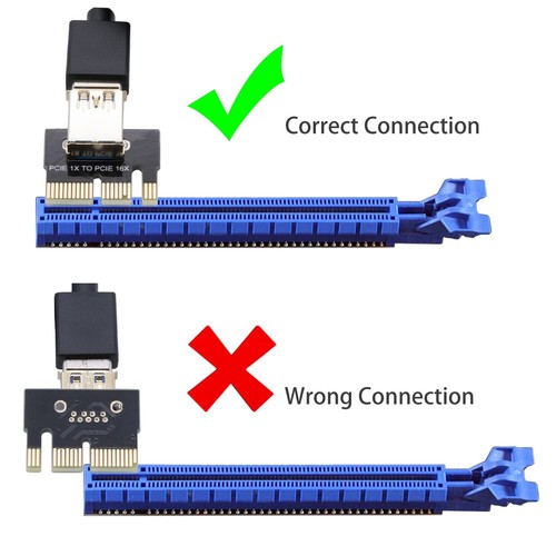 6 Pack V009s Pro PCIe Riser GPU Riser Card for Crypto Mining 16X to 1X Mailiya - Afbeelding 7 van 7