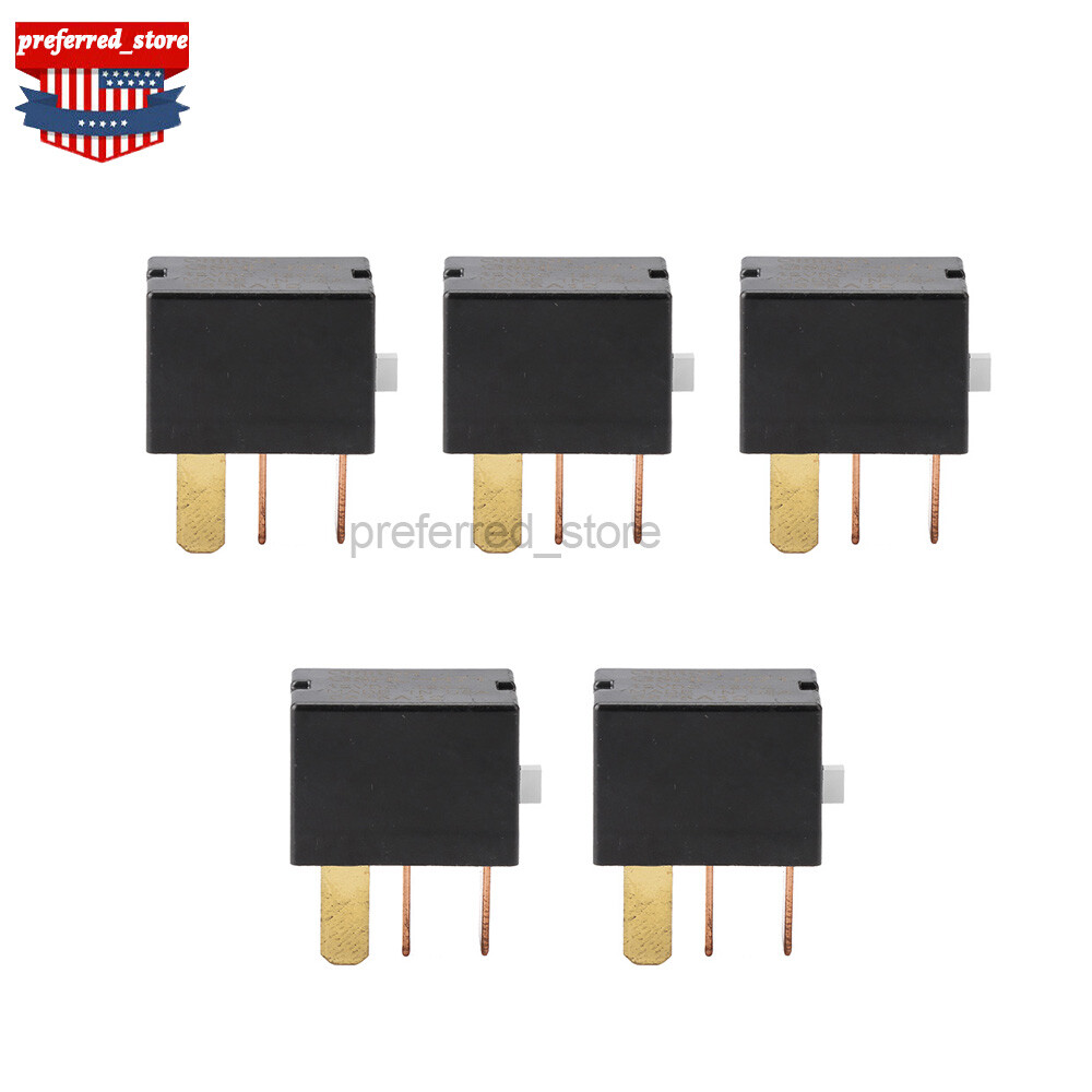 Set of 5 12V AC Compressor Relays Compatible with Honda Civic Odyssey CR-V and Acura G8HL-H71 Models-image