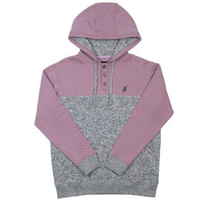 Hooey  Ladies "Jimmy" Purple  Grey Quilted Hoodie HH1202PLGY