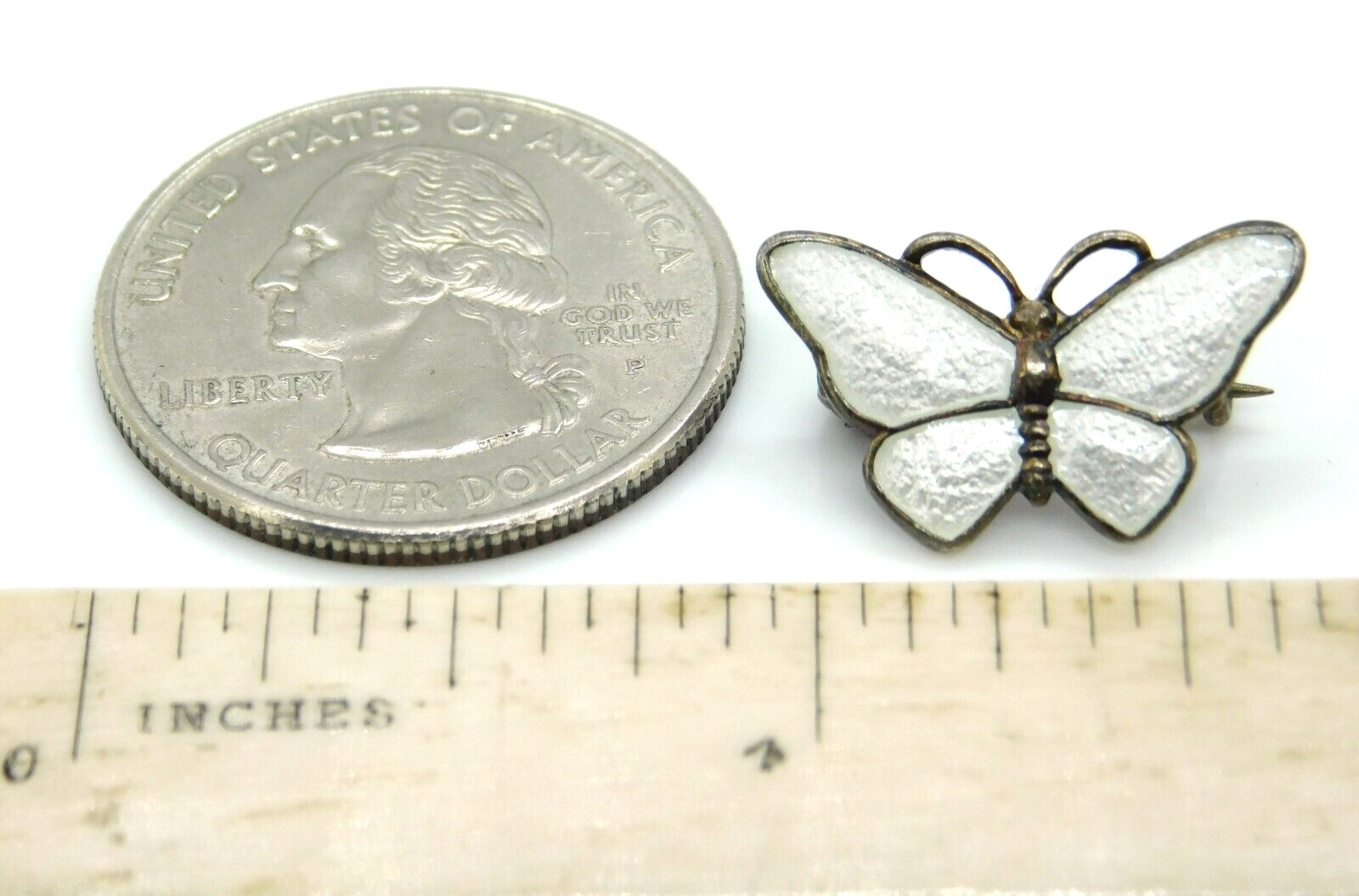 Signed VB Denmark 925 Sterling Silver Tiny White … - image 4