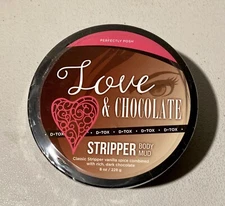 Perfectly Posh ~ LOVE & CHOCOLATE STRIPPER Body Mud 8oz Detox Retired RARE (1)