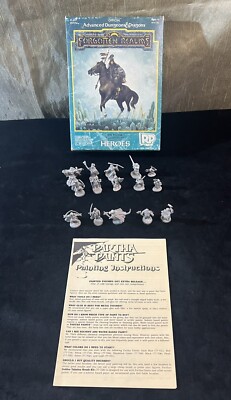 FORGOTTEN REALMS HEROES: RAL PARTHA Miniatures Boxed Set. Complete! Plus 5 Extra