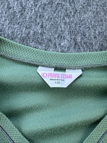 Pearl Izumi Radshirt Damen Large grün V-Ausschnitt Reißverschlusstasche Langarm - Bild 8 von 14