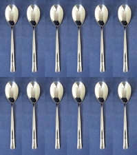 SET OF TWELVE - Wedgwood Stainless Flatware QUANTUM Serving Spoons - FOODSERVICE