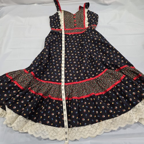 Gunne Sax By Jessica San Francisco Vintage 1970s Sundress Dress Size 9 Floral - Picture 9 of 22