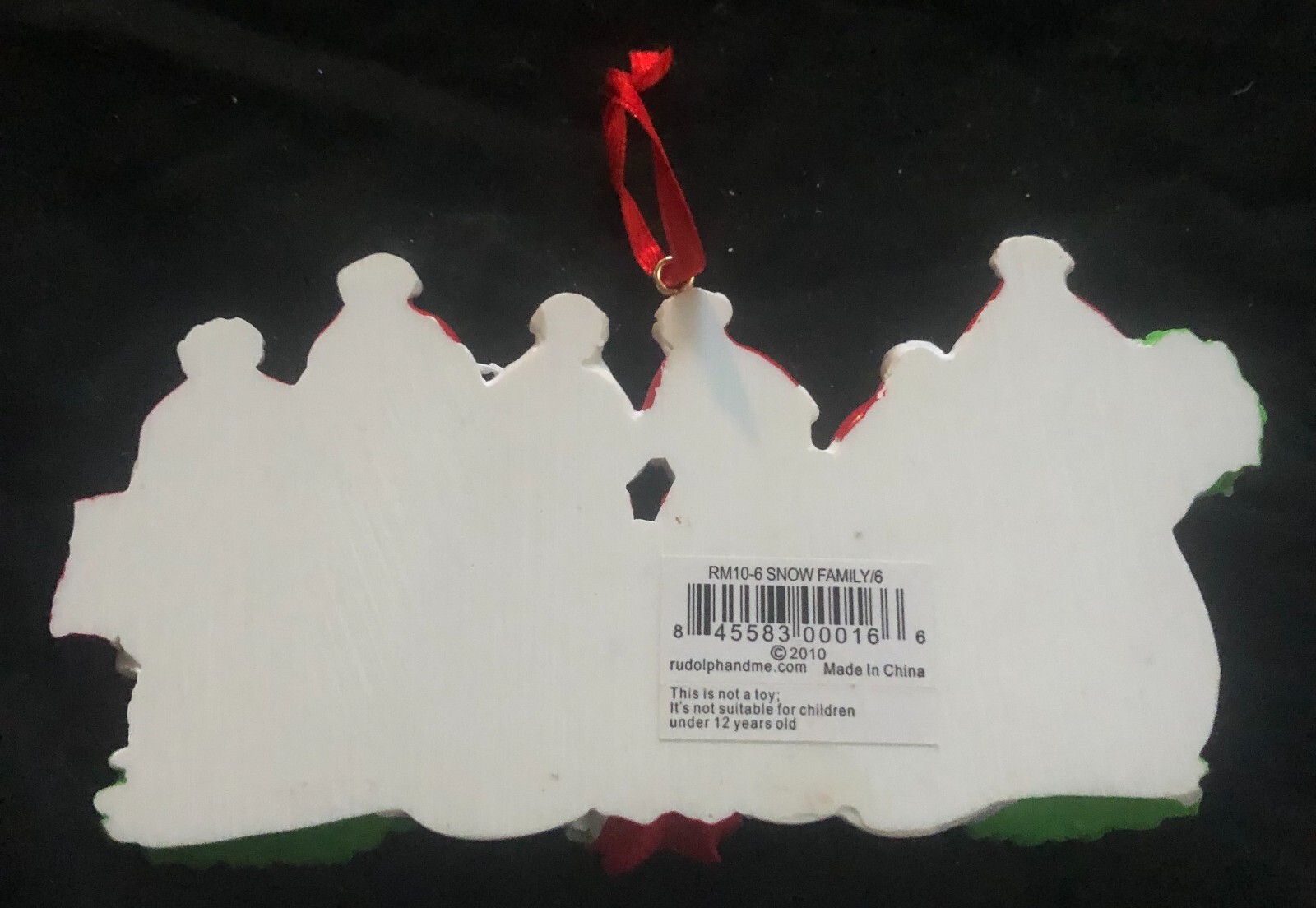 PERSONALIZED Snowman Family of 6 Christmas Tree Ornament Holiday Gift ...