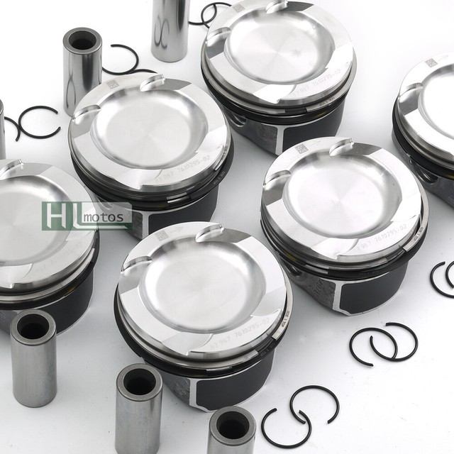 6Pcs Pistons & Rings STD Φ 84mm 22mm for BMW E82 E90 135i 335i 535i