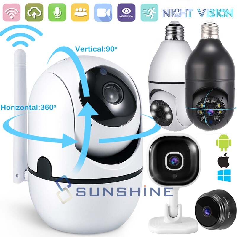Camara De Seguridad Monitor Wifi HD Para Casa Interior Exterior Con Audio