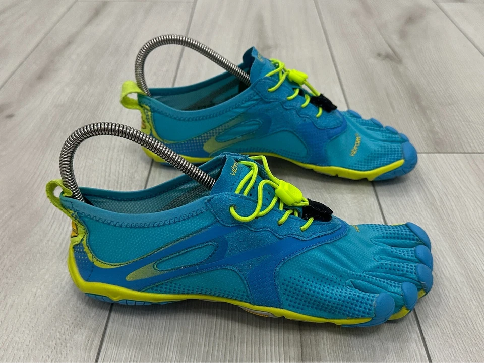 Vibram FiveFingers Bikila EVO Azul/Verde Entrenador para Correr Descalzo Reino Unido 4 (UE 37) Foto 3 de 4