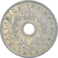 #966884 Coin, Greece, 10 Lepta, 1954