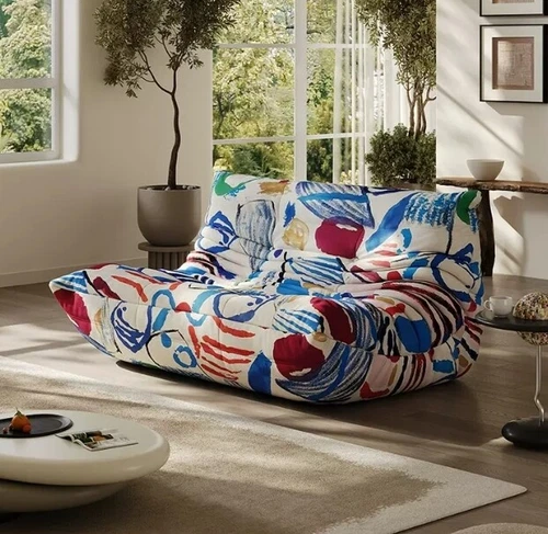 Divan Bed Floor Sofa Chaise Lounge Caterpillar Lazy Sofa Beanbag Chair Love Seat - Picture 29 of 33