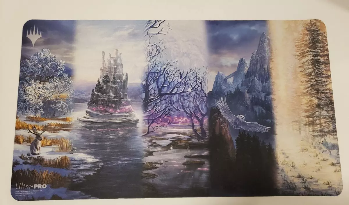 Snow-Covered Lands Eldraine Wonderland Magic MTG Secret Lair Ultra Pro Playmat