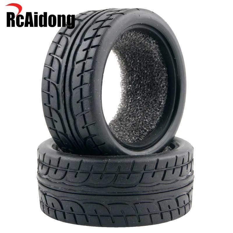 1/10 RC Rubber Tires for Tamiya TT-01/TT02/TT-01E/TL01/TA06/XV01/TT02D/TA07/TB04 - Image 3 of 4