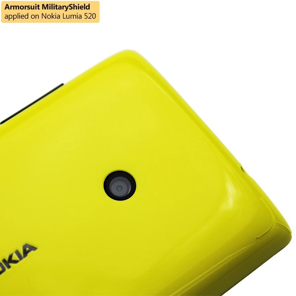 Protector de pantalla ArmorSuit MilitaryShield Nokia Lumia 520 + Recubrimiento de cuerpo completo EE. UU. Foto 3 de 4