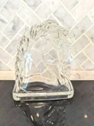 Vintage Art Deco Glass Horse Head Bookend Equestrian Home Decor Statue Figure