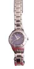 Fossil Steel FS-2523 Date watch with Rotating bezel Blue Face With Fossil Band