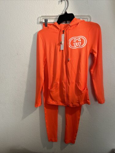 Women’s 2 Piece Outfit NWT Orange One Size Fits Most New