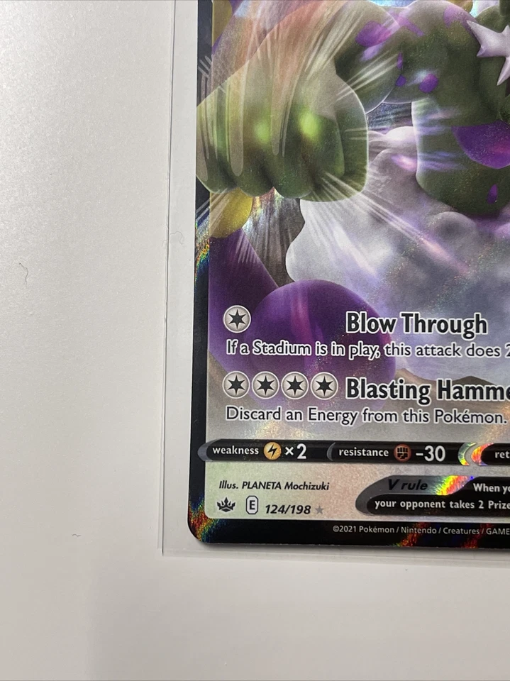 Tornadus V 124/198 Chilling Reign NM Full Art Ultra Rare Pokemon Card - Image 2 of 4