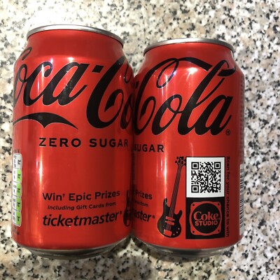 Coca Cola Zero 2023 Limited Edition Coke Studio Cola Dosen ungeöffnet x 2 Dosen