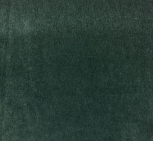DESIGNER PLUSH MOHAIR JADE TEAL WOOL VELVET FURNITURE DRAPERY FABRIC BY YD 55"W - Picture 3 of 3