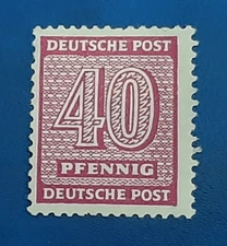 Germany Stamps West Saxony 40 Pfennig 1945 SBZ Mi. Nr. 136 (21233)