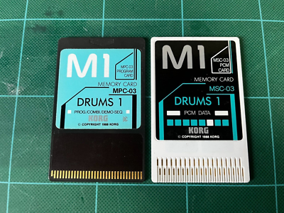 KORG M1 PCM PROGRAM CARDS DRUMS 1 MSC-3S MSC-03/MPC-03 | eBay