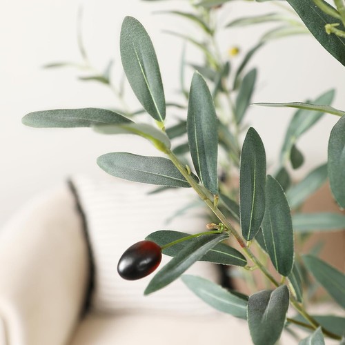 Fopamtri Artificial Olive Tree 150 cm Fake Plants with Lifelike Olive Leaves, Ta - Picture 2 of 3