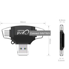 Memory Card OTG Card Reader SD TF Card for Android Mobile Phone Computer