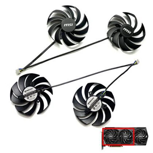 PLD09210S12HH Cooling Fan for MSI RTX3090ti 24GB BLACK TRIO Graphics Card Cooler
